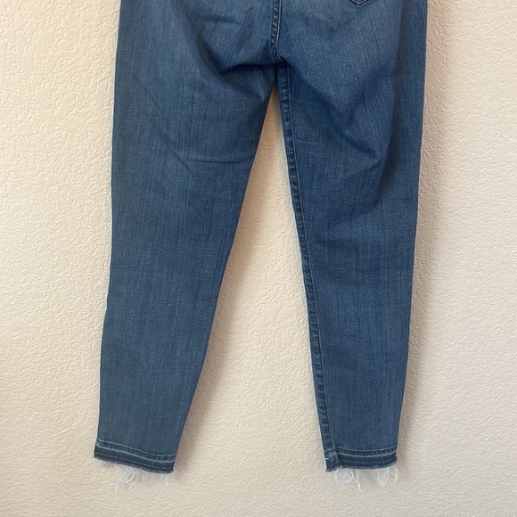 J Crew Denim Jean Pants 9 Inch High Rise Toothpick Distressed Blue size 27 - Picture 8 of 10